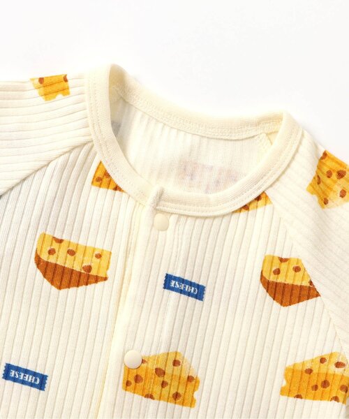 apres les cours（アプレレクール）の「【リンク】3時のおやつ柄スタイ&ロンパス セット（ロンパース・キッズ・ピンク/イエロー・80/70）」の10枚目の写真