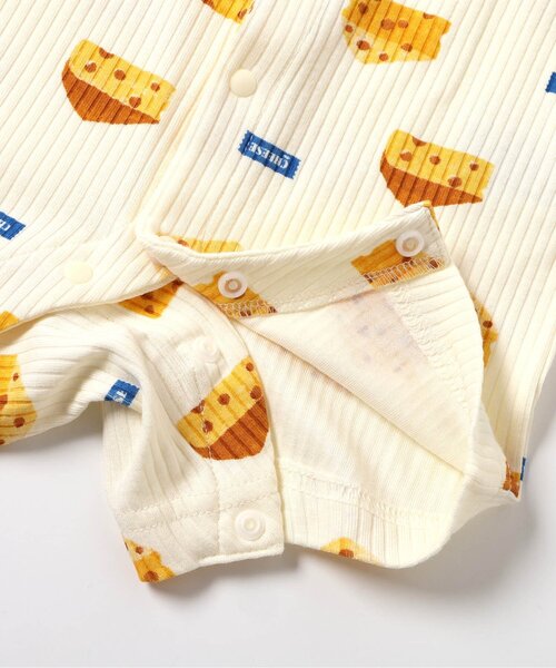 apres les cours（アプレレクール）の「【リンク】3時のおやつ柄スタイ&ロンパス セット（ロンパース・キッズ・ピンク/イエロー・80/70）」の12枚目の写真