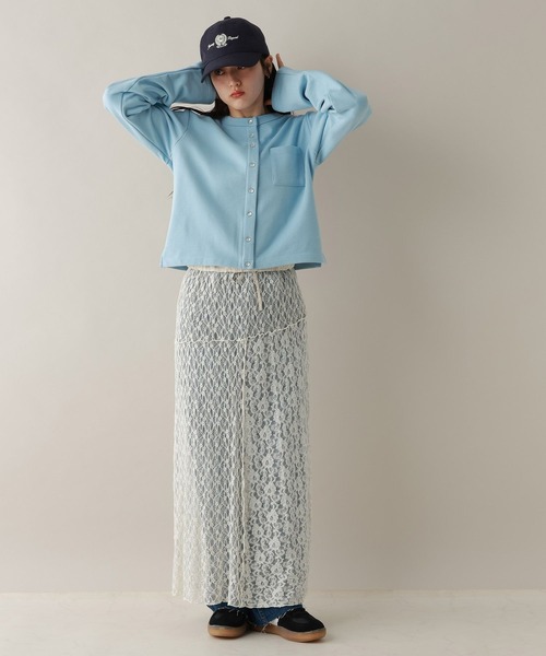 RAGEBLUE（レイジブルー）の「2WAY/パッチワークレーススカート（スカート・レディース・ホワイト/ブラック・FREE）」の10枚目の写真