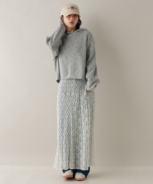 RAGEBLUE（レイジブルー）の「2WAY/パッチワークレーススカート（スカート・レディース・ホワイト/ブラック・FREE）」の12枚目の写真