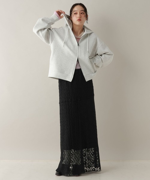 RAGEBLUE（レイジブルー）の「2WAY/パッチワークレーススカート（スカート・レディース・ホワイト/ブラック・FREE）」の17枚目の写真
