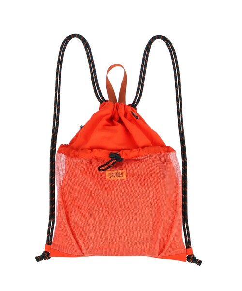 UNIVERSAL OVERALL(ユニバーサルオーバーオール)の「【UNIVERSALOVERALL / ユニバーサルオーバーオール】 フロントメッシュ ナップザック / リュック(バックパック/リュック・メンズ・モカ/オレンジ/ブラック・フリー)」の3枚目の写真