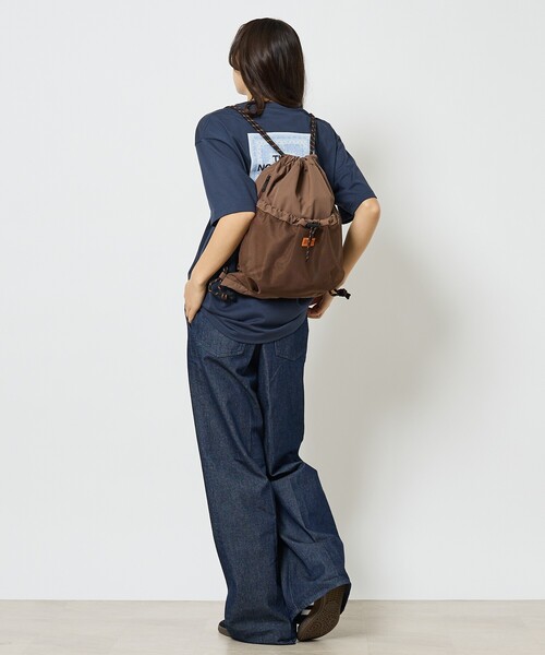 UNIVERSAL OVERALL(ユニバーサルオーバーオール)の「【UNIVERSALOVERALL / ユニバーサルオーバーオール】 フロントメッシュ ナップザック / リュック(バックパック/リュック・メンズ・モカ/オレンジ/ブラック・フリー)」の4枚目の写真