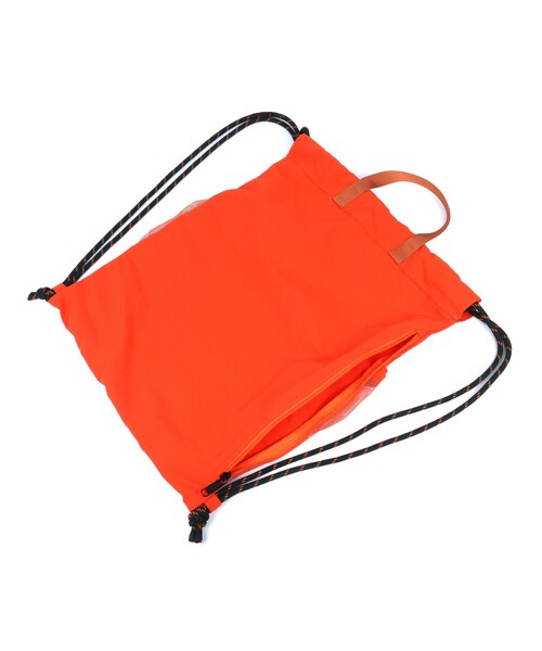 UNIVERSAL OVERALL(ユニバーサルオーバーオール)の「【UNIVERSALOVERALL / ユニバーサルオーバーオール】 フロントメッシュ ナップザック / リュック(バックパック/リュック・メンズ・モカ/オレンジ/ブラック・フリー)」の12枚目の写真