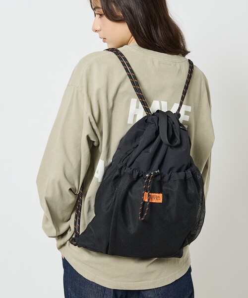 UNIVERSAL OVERALL(ユニバーサルオーバーオール)の「【UNIVERSALOVERALL / ユニバーサルオーバーオール】 フロントメッシュ ナップザック / リュック(バックパック/リュック・メンズ・モカ/オレンジ/ブラック・フリー)」の22枚目の写真