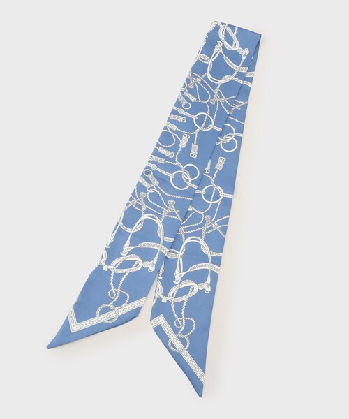 UNTITLED（アンタイトル）の「ナロースカーフ（バンダナ/スカーフ・レディース・ブルー系9/ライトグレー系4/ベージュ系4・99）」の5枚目の写真