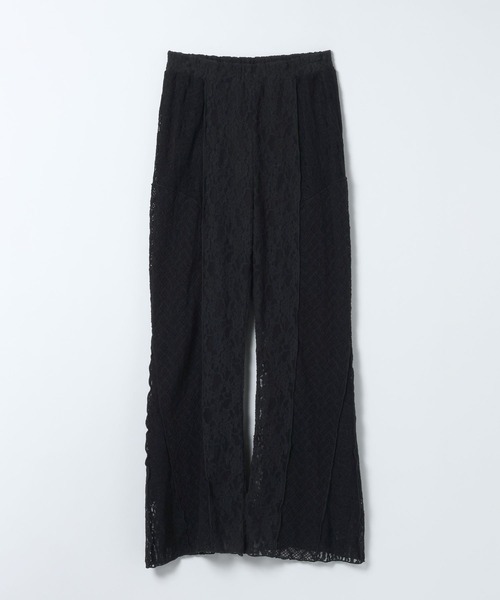 JEANASIS（ジーナシス）の「パッチワークレースパンツ/650168（その他パンツ・レディース・ブラック/ホワイト・FREE）」の2枚目の写真