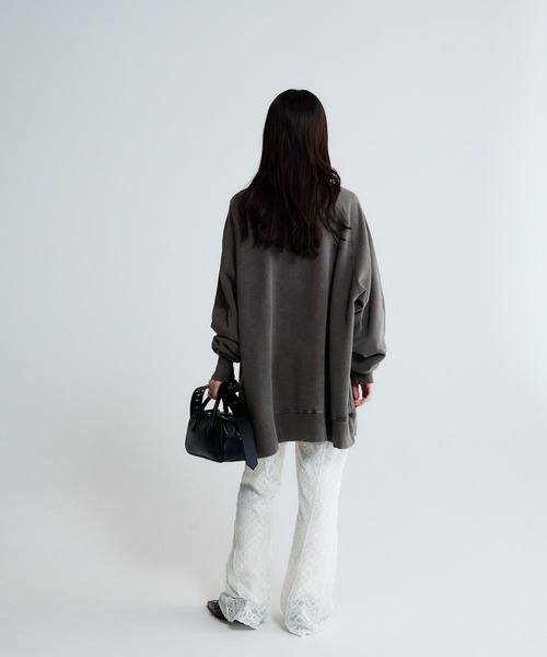 JEANASIS（ジーナシス）の「パッチワークレースパンツ/650168（その他パンツ・レディース・ブラック/ホワイト・FREE）」の5枚目の写真