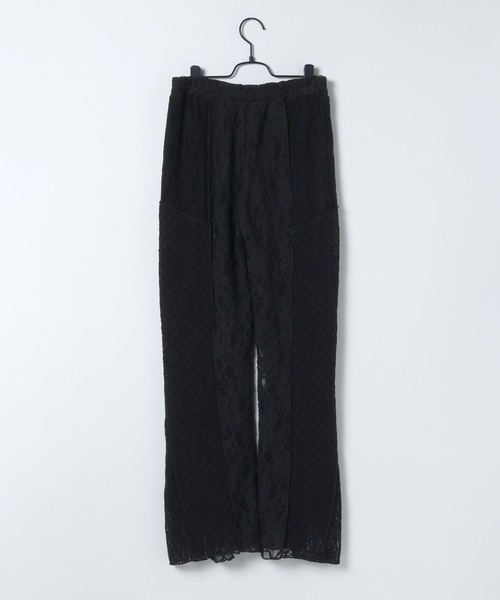 JEANASIS（ジーナシス）の「パッチワークレースパンツ/650168（その他パンツ・レディース・ブラック/ホワイト・FREE）」の6枚目の写真