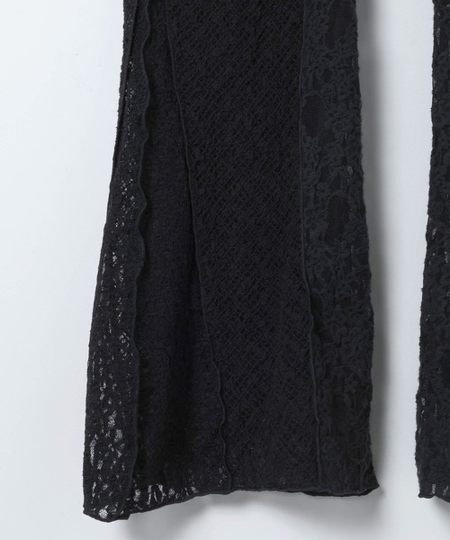 JEANASIS（ジーナシス）の「パッチワークレースパンツ/650168（その他パンツ・レディース・ブラック/ホワイト・FREE）」の8枚目の写真