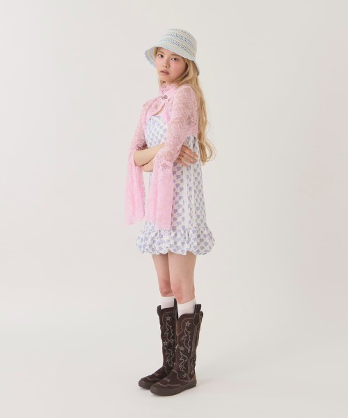 kaorinomori（カオリノモリ）の「kaorinomori  ミュアハット / カオリノモリ（ハット・レディース・ホワイト/ピンク/ライトブルー・M/57.5cm）」の10枚目の写真