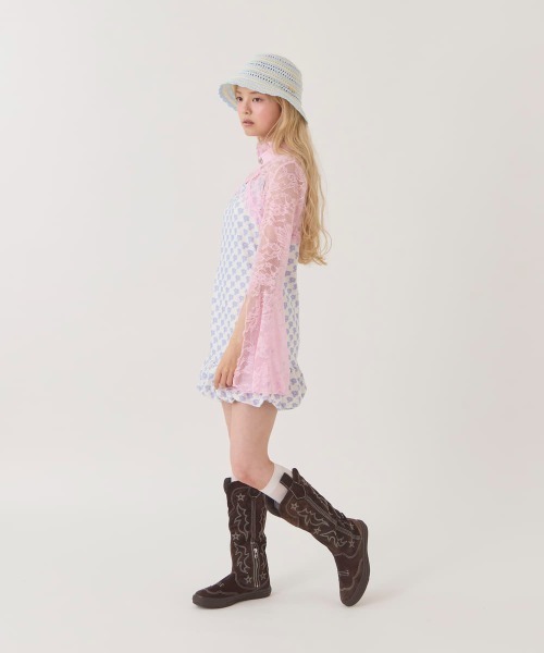 kaorinomori（カオリノモリ）の「kaorinomori  ミュアハット / カオリノモリ（ハット・レディース・ホワイト/ピンク/ライトブルー・M/57.5cm）」の12枚目の写真