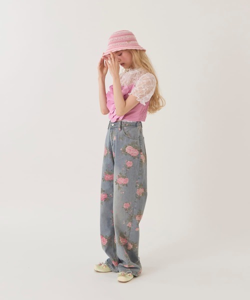 kaorinomori（カオリノモリ）の「kaorinomori  ミュアハット / カオリノモリ（ハット・レディース・ホワイト/ピンク/ライトブルー・M/57.5cm）」の19枚目の写真