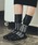 FAKUI�i�t�@�N�C�j�́uFAUX LEATHER RUFFLE CHECK × STRIPED SOCKS / ����t�����`�F�b�N×�X�g���C�v�\�b�N�X�i�\�b�N�X/�C���j�v�b�z���C�g