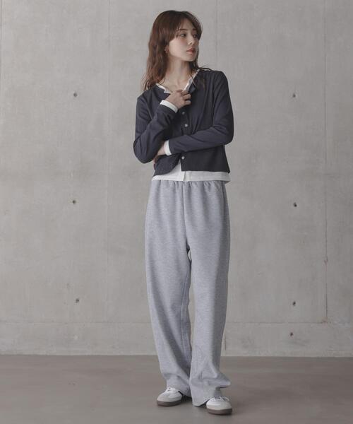 URBAN RESEARCH Sonny Label（アーバンリサーチサニーレーベル）の「『ZOZO先行予約』汗ジミ防止レイヤードライクカットプルオーバー（Tシャツ/カットソー・レディース・ピンク/チャコールグレー/グレー・FREE）」の14枚目の写真