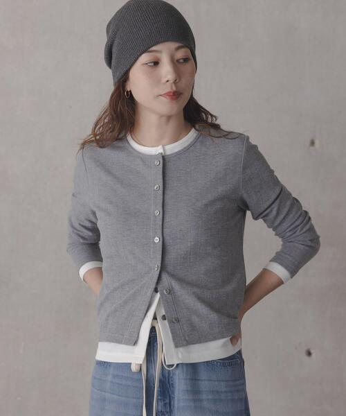 URBAN RESEARCH Sonny Label（アーバンリサーチサニーレーベル）の「『ZOZO先行予約』汗ジミ防止レイヤードライクカットプルオーバー（Tシャツ/カットソー・レディース・ピンク/チャコールグレー/グレー・FREE）」の21枚目の写真