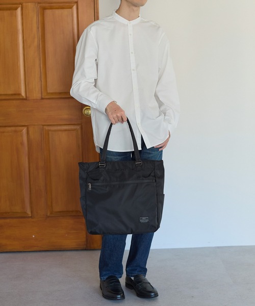 GUSCIO UOMO（グッシオ ウォーモ）の「【グッシオ　ウォーモ】ナイロントートバッグ　撥水　軽量　通学（ビジネスバッグ・メンズ・ネイビー/カーキ/ブラック・FREE）」の12枚目の写真