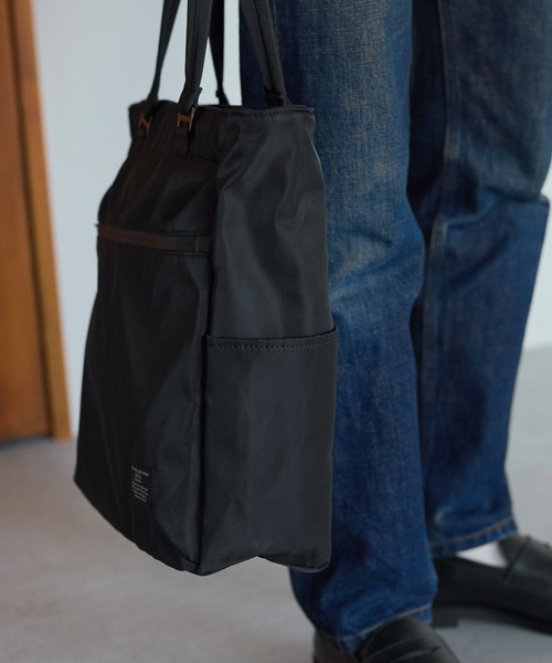 GUSCIO UOMO（グッシオ ウォーモ）の「【グッシオ　ウォーモ】ナイロントートバッグ　撥水　軽量　通学（ビジネスバッグ・メンズ・ネイビー/カーキ/ブラック・FREE）」の17枚目の写真