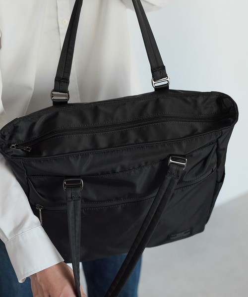 GUSCIO UOMO（グッシオ ウォーモ）の「【グッシオ　ウォーモ】ナイロントートバッグ　撥水　軽量　通学（ビジネスバッグ・メンズ・ネイビー/カーキ/ブラック・FREE）」の18枚目の写真