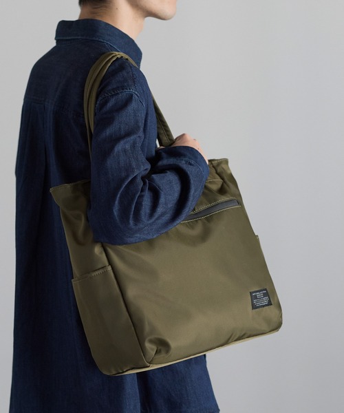 GUSCIO UOMO（グッシオ ウォーモ）の「【グッシオ　ウォーモ】ナイロントートバッグ　撥水　軽量　通学（ビジネスバッグ・メンズ・ネイビー/カーキ/ブラック・FREE）」の19枚目の写真