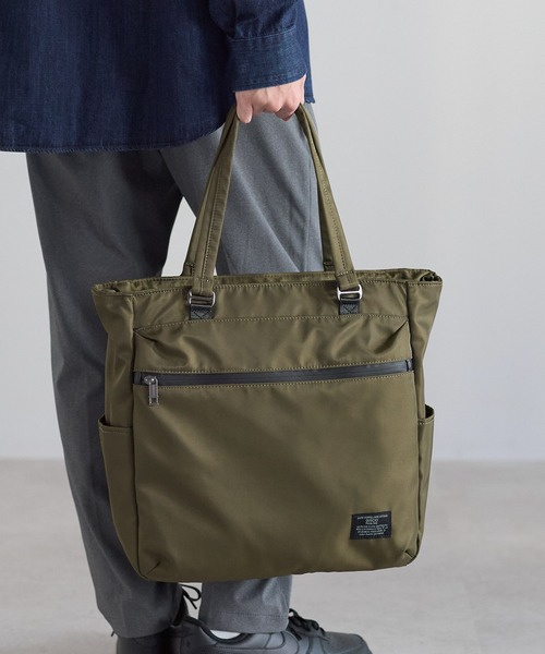GUSCIO UOMO（グッシオ ウォーモ）の「【グッシオ　ウォーモ】ナイロントートバッグ　撥水　軽量　通学（ビジネスバッグ・メンズ・ネイビー/カーキ/ブラック・FREE）」の21枚目の写真