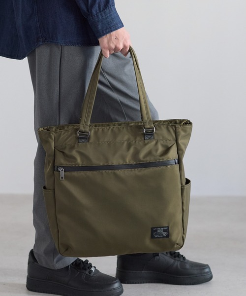 GUSCIO UOMO（グッシオ ウォーモ）の「【グッシオ　ウォーモ】ナイロントートバッグ　撥水　軽量　通学（ビジネスバッグ・メンズ・ネイビー/カーキ/ブラック・FREE）」の22枚目の写真