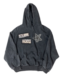 SK8ER ROCK（スケーターロック）の「Rock Star Vintage Washing Hoodie ((washed black))（パーカー）」