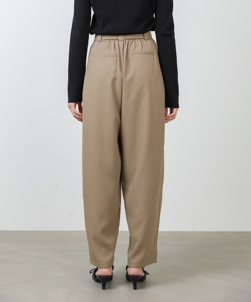 Bab(バブ)の「【選べるサイズ展開】ツータックルーズベルト付スラックスパンツ(スラックス・レディース・ブラック/モカ/チャコールグレー・S/M)」の20枚目の写真