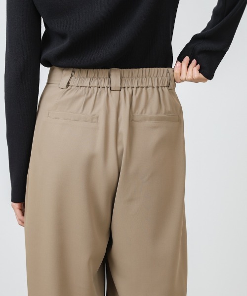 Bab(バブ)の「【選べるサイズ展開】ツータックルーズベルト付スラックスパンツ(スラックス・レディース・ブラック/モカ/チャコールグレー・S/M)」の21枚目の写真