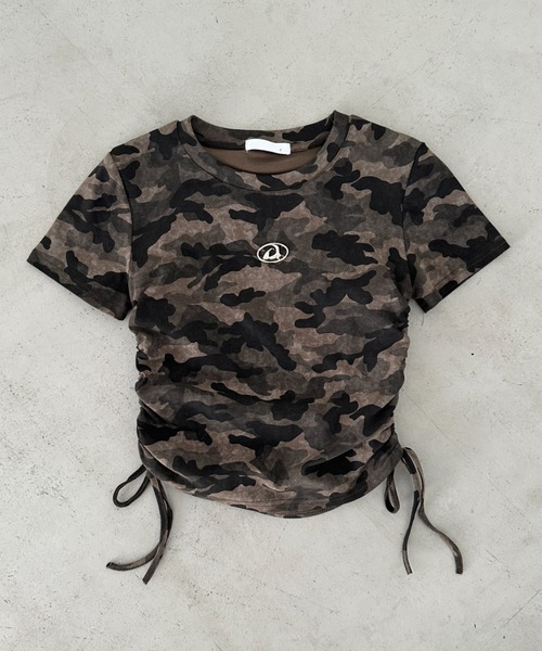 Bamm(バム)の「メタルパッチカモフラピチTシャツ(Tシャツ/カットソー・レディース・グレー/グリーン・FREE)」の16枚目の写真
