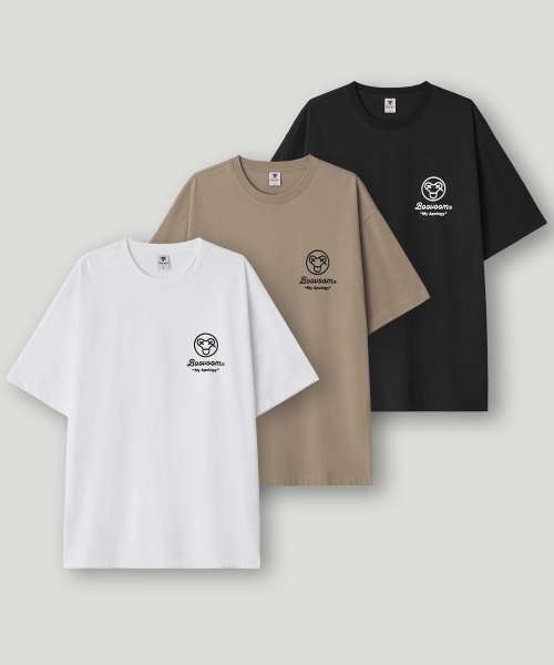 BOOVOOM（ブーブーム）の「[ビッグサイズ]シグニチャーステートメントTシャツ（Tシャツ/カットソー・メンズ・ブラック/ブラウン/ホワイト・XL/XXL/XXX-LARGE）」の4枚目の写真