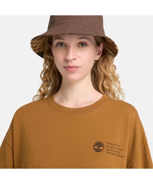 Timberland(ティンバーランド)の「アーカイブ ブーツ 半袖 Tシャツ ユニセックス(Tシャツ/カットソー・メンズ・ダークベージュ・X-LARGE/SMALL/MEDIUM/LARGE/XX-LARGE)」の4枚目の写真