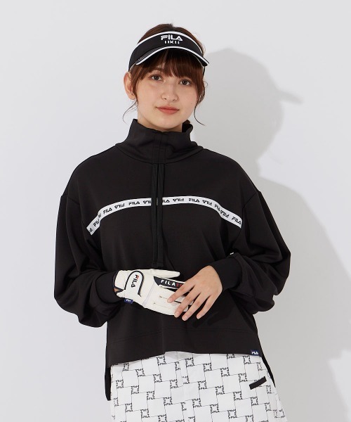 FILA GOLF(フィラゴルフ )の「ダンボールニットプルオーバー(Tシャツ/カットソー・レディース・ブラック・LARGE/X-LARGE/MEDIUM)」の1枚目の写真