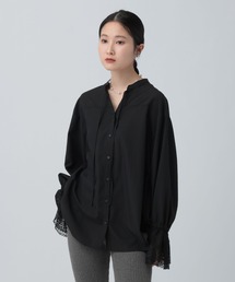 LEPSIM | レースカフススキッパーブラウス　634640(シャツ/ブラウス)