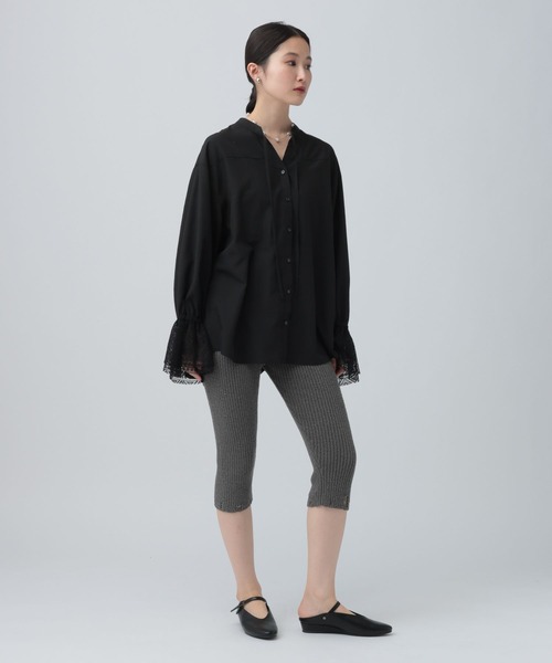 LEPSIM（レプシィム）の「レースカフススキッパーブラウス　634640（シャツ/ブラウス・レディース・ブラック/オフホワイト・FREE）」の12枚目の写真