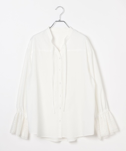 LEPSIM（レプシィム）の「レースカフススキッパーブラウス　634640（シャツ/ブラウス・レディース・ブラック/オフホワイト・FREE）」の15枚目の写真