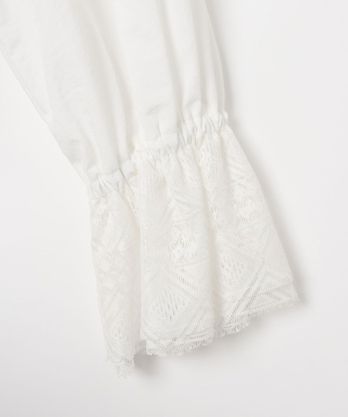 LEPSIM（レプシィム）の「レースカフススキッパーブラウス　634640（シャツ/ブラウス・レディース・ブラック/オフホワイト・FREE）」の19枚目の写真