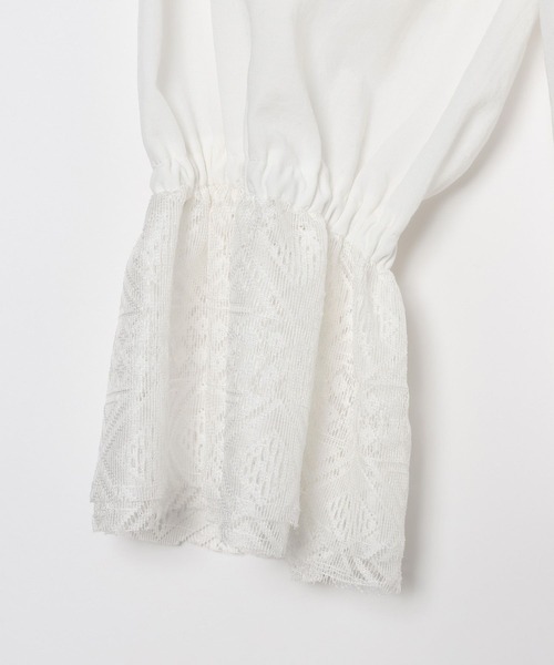 LEPSIM（レプシィム）の「レースカフススキッパーブラウス　634640（シャツ/ブラウス・レディース・ブラック/オフホワイト・FREE）」の22枚目の写真