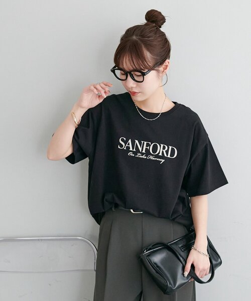 DISCOAT（ディスコート）の「【Enlude】アソートカラーロゴTシャツ《ユニセックス》（Tシャツ/カットソー・レディース・ブラック/ピンク/グリーン系・FREE）」の5枚目の写真