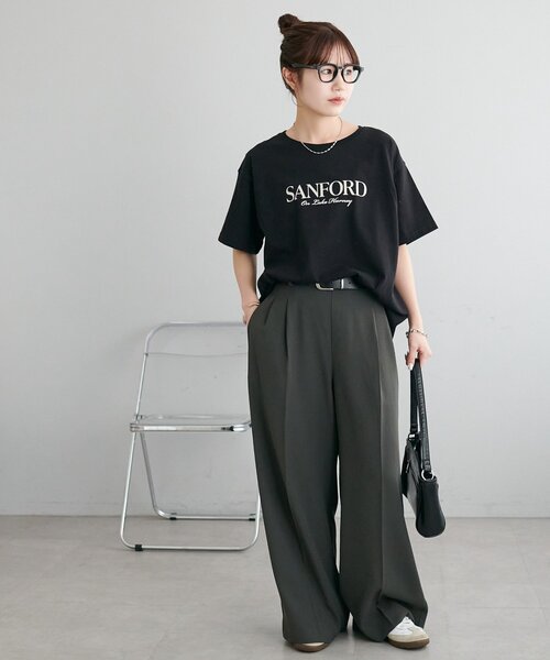 DISCOAT（ディスコート）の「【Enlude】アソートカラーロゴTシャツ《ユニセックス》（Tシャツ/カットソー・レディース・ブラック/ピンク/グリーン系・FREE）」の8枚目の写真