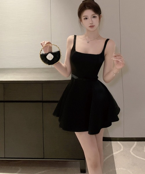 ADDITION STORE（アディションストア）の「＼お人形さんシルエット♪／ ドール ワンピース / asrin（ワンピース・レディース・ベージュ/ブラック・SMALL/MEDIUM/LARGE）」の9枚目の写真