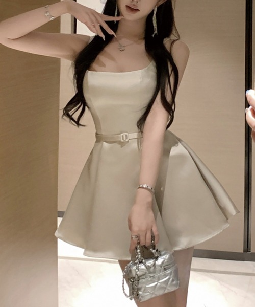 ADDITION STORE（アディションストア）の「＼お人形さんシルエット♪／ ドール ワンピース / asrin（ワンピース・レディース・ベージュ/ブラック・SMALL/MEDIUM/LARGE）」の8枚目の写真