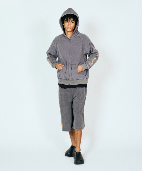 THRIFTY LOOK(スリフティールック)の「THRIFTY LOOK / スリフティールック VIET-NAM EMBROIDERY ZIP-UP PARKA ショート丈 刺繍 ジップアップパーカー(パーカー・メンズ・ブラック/グレー・LARGE/MEDIUM/SMALL)」の13枚目の写真