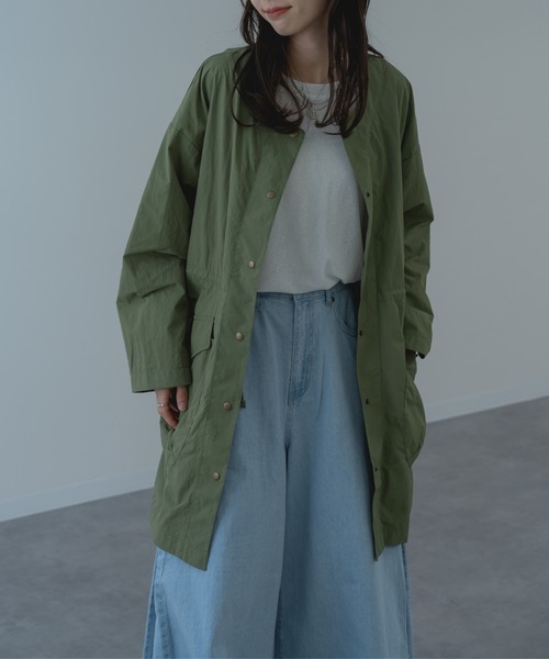 セール】【refinedworks】ミリタリー な雰囲気が漂う ナイロン 春