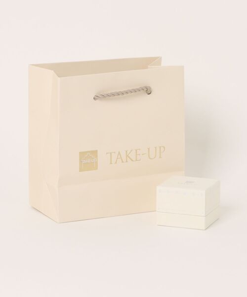 TAKE-UP(テイクアップ)の「K10 ヒネリスイングピアス グリーン( YG)(ピアス(両耳用)・レディース・イエローゴールド・FREE)」の7枚目の写真
