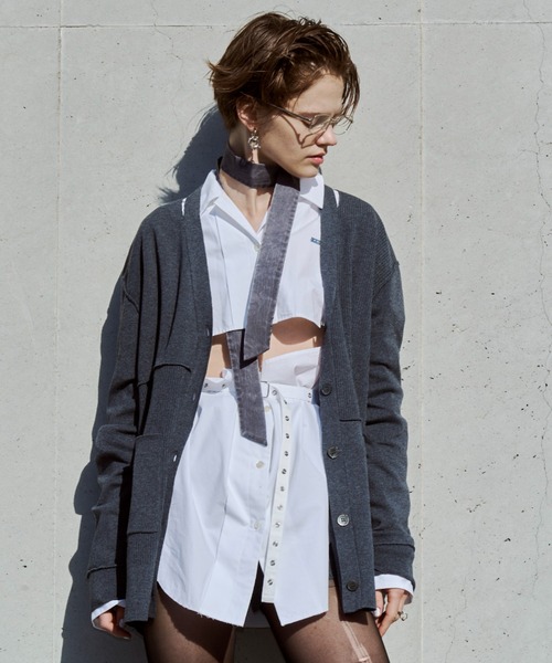 JOSE MOON（ジョゼムーン）の「DEFORMATION COVER SHIRT/デフォメーションカバーシャツ（シャツ/ブラウス・レディース・ブラック/ホワイト・FREE）」の17枚目の写真