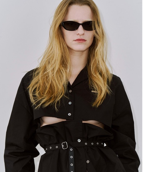 JOSE MOON（ジョゼムーン）の「DEFORMATION COVER SHIRT/デフォメーションカバーシャツ（シャツ/ブラウス・レディース・ブラック/ホワイト・FREE）」の12枚目の写真