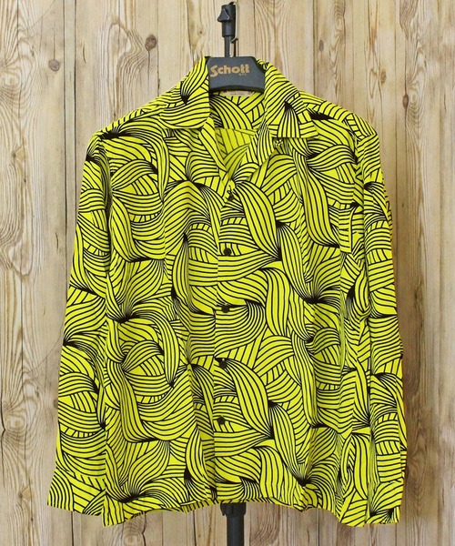 schott（ショット）の「BANANA RAYON SHIRT（シャツ/ブラウス・メンズ・イエロー・XL/XXL/M/L）」の2枚目の写真