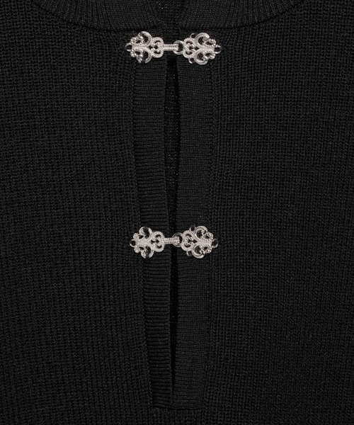 HARE（ハレ）の「メタルボタンヘンリーネックプルオーバー(HARE)（ニット/セーター・メンズ・グレー/ブラック・FREE）」の22枚目の写真