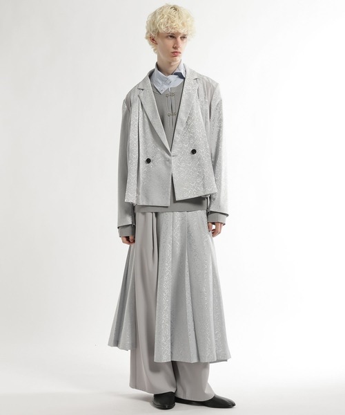 HARE（ハレ）の「メタルボタンヘンリーネックプルオーバー(HARE)（ニット/セーター・メンズ・グレー/ブラック・FREE）」の7枚目の写真